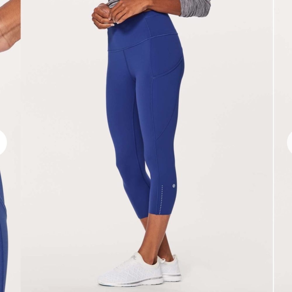 EUC 19” lululemon fast and free crop leggings